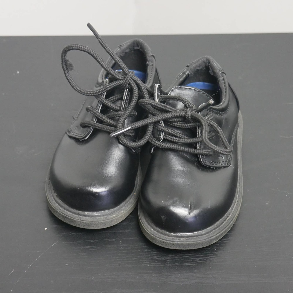 Hush Puppies Black Lace Up Boys Dress Shoes - Size 6.5 M